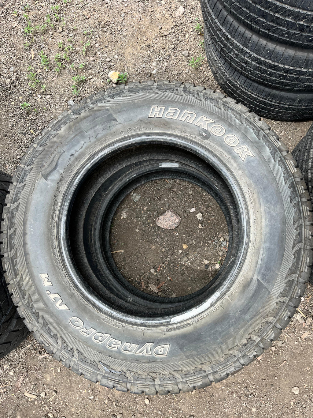 265/65R17 Pair (2 Used Tires) Hankook Dynapro(ATM)