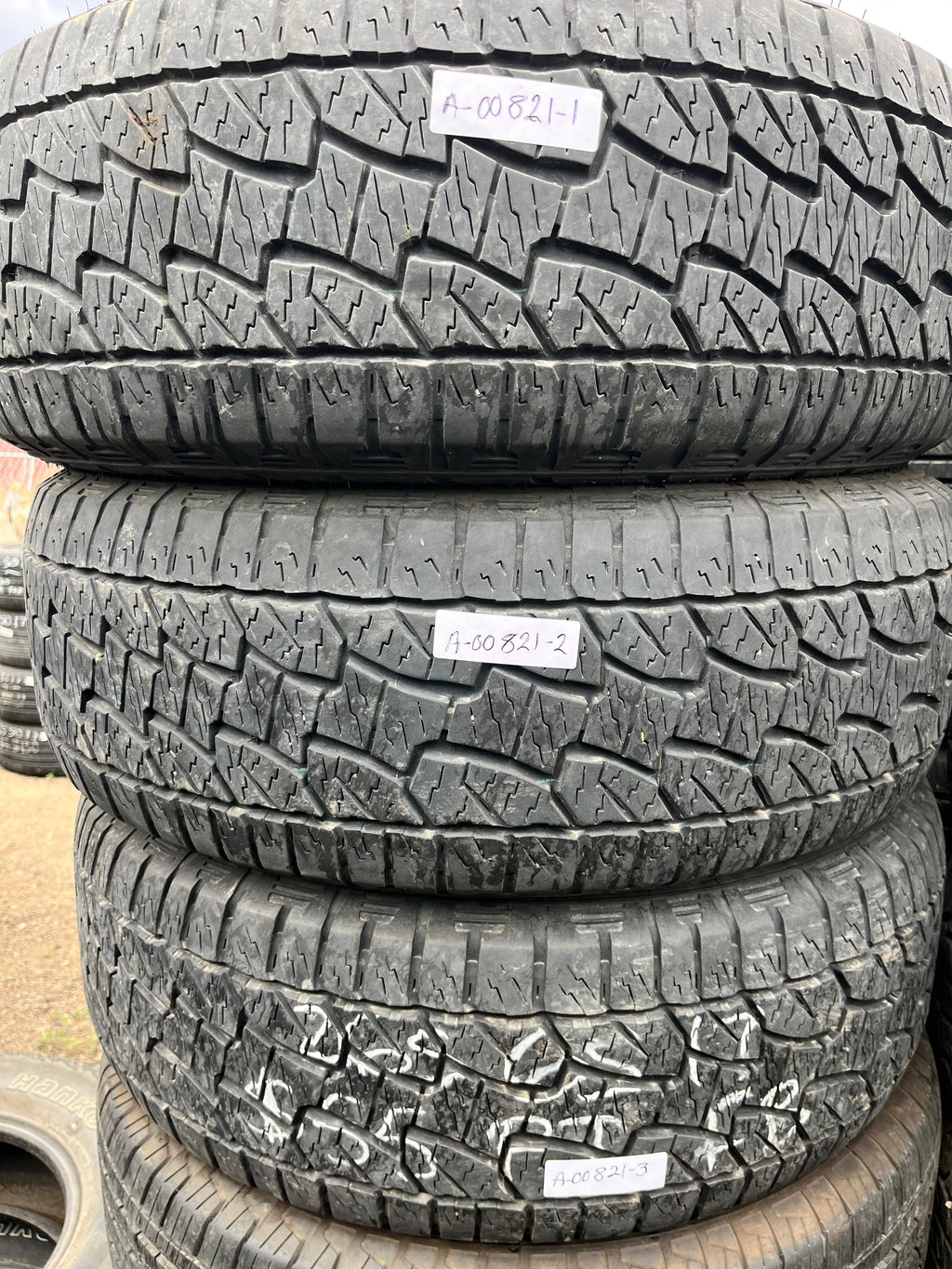 265/65R17 (3 Used Tires) Hankook Dynapro(ATM)
