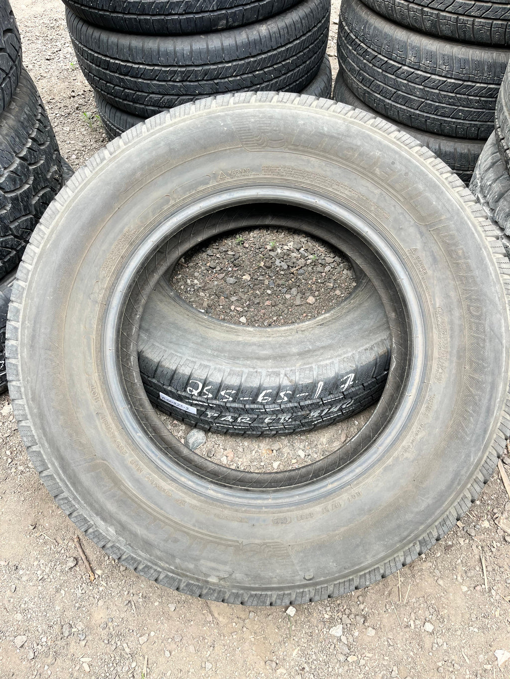 265/65R17 Pair (2 Used Tires) Michelin  Defender (LTX)