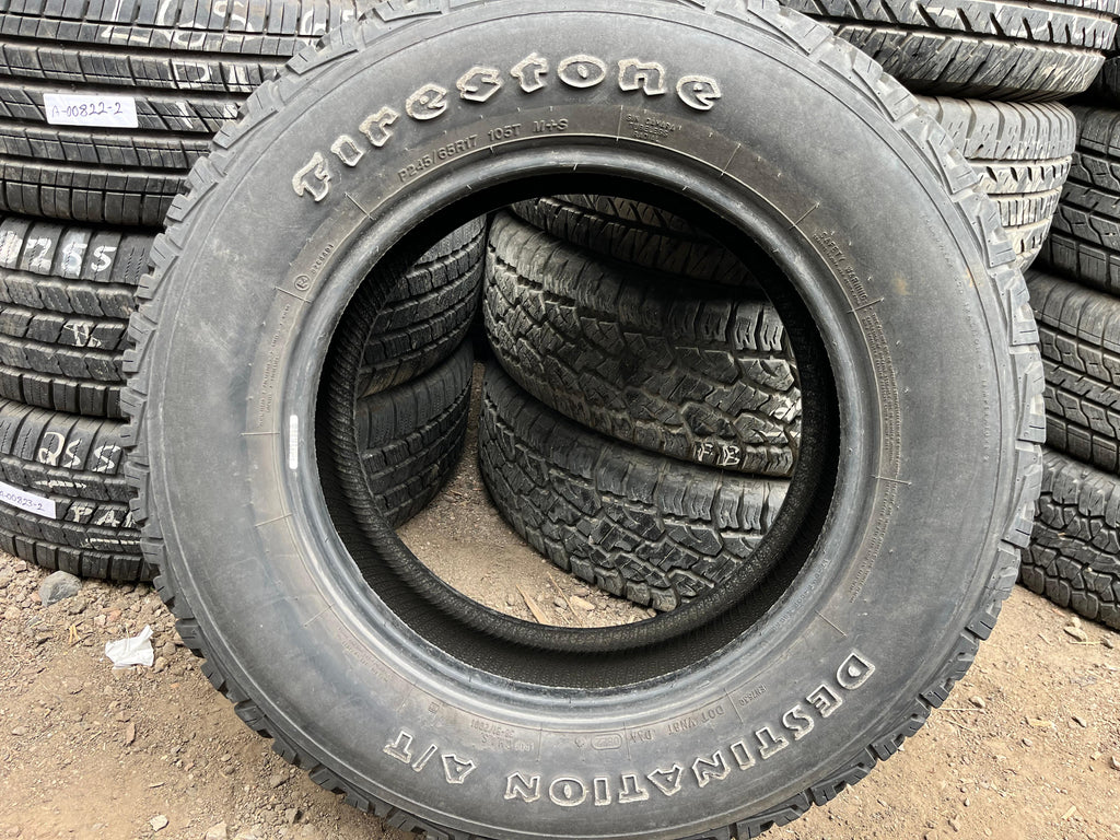 245/65R17 Set (4 Used  Tires) Firestone Destination