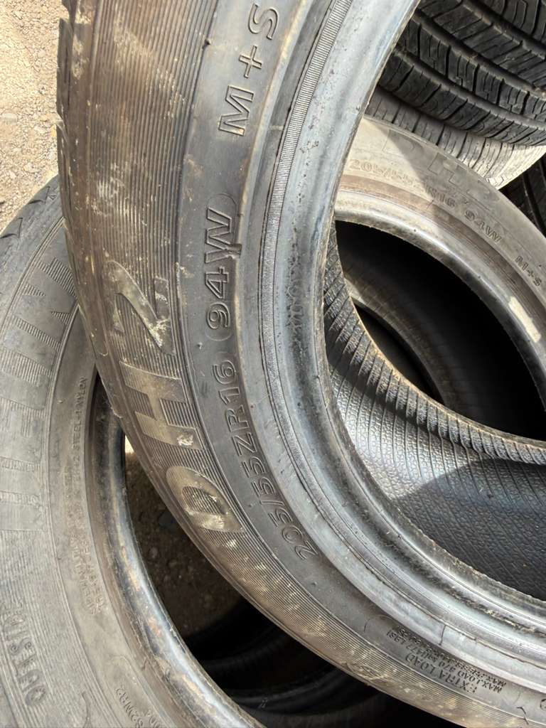 205/55R16 Pair (2 Used Tires) Delinte DH2