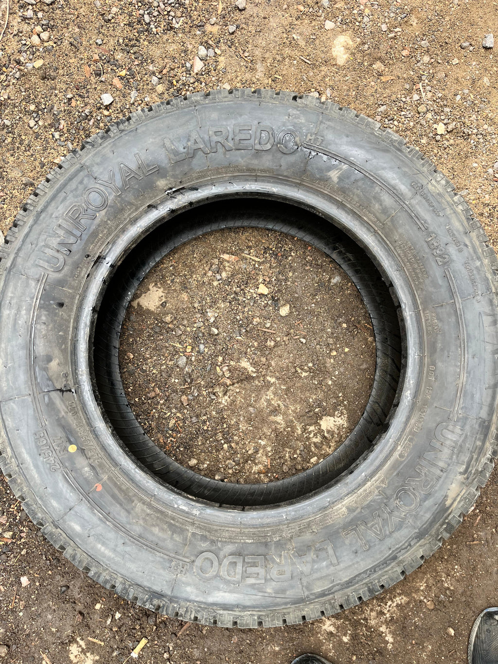245/65R17 Pair (2 Used Tires) Uniroyal Laredo (HT)