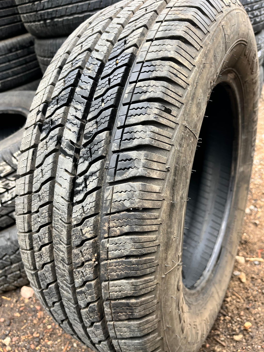 245/65R17 Pair (2 Used Tires) Uniroyal Laredo (HT)