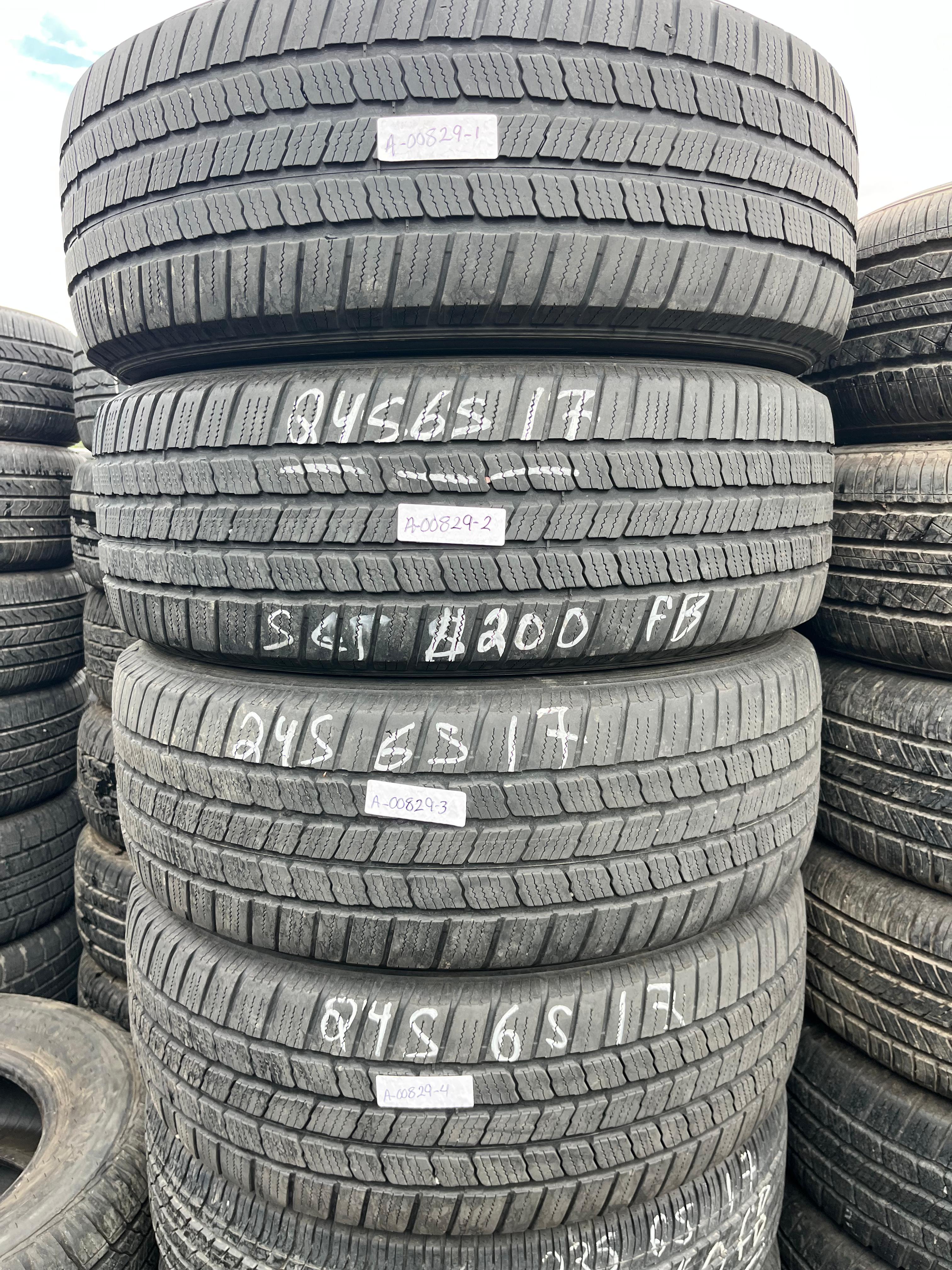 245/65R17 Set (4 Used Tires) Michelin  Defender (LTX)