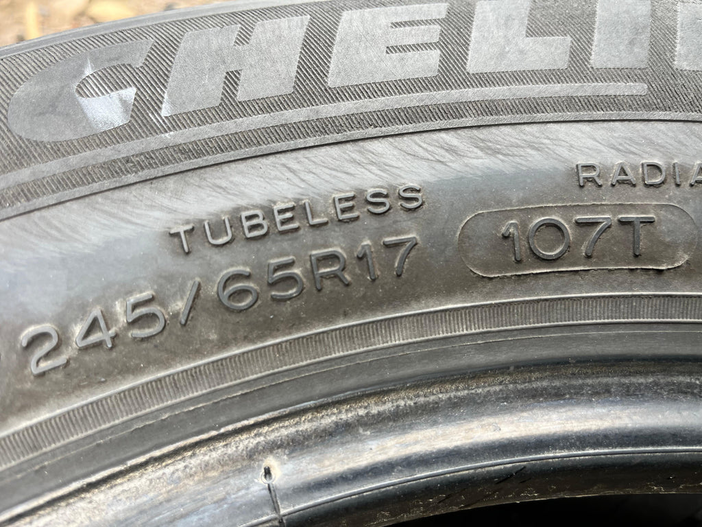 245/65R17 Set (4 Used Tires) Michelin  Defender (LTX)