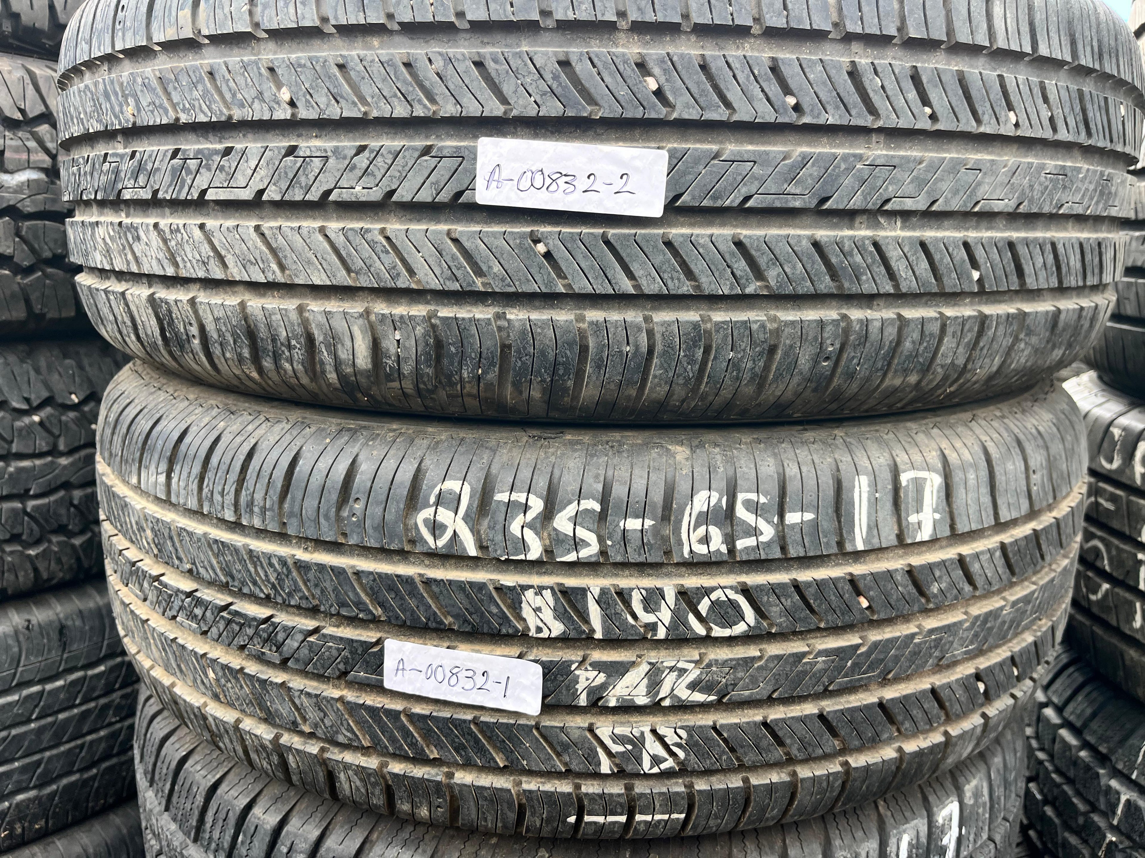 235/65R17 Pair (2 Used Tire)  Hankook Kinergy ST