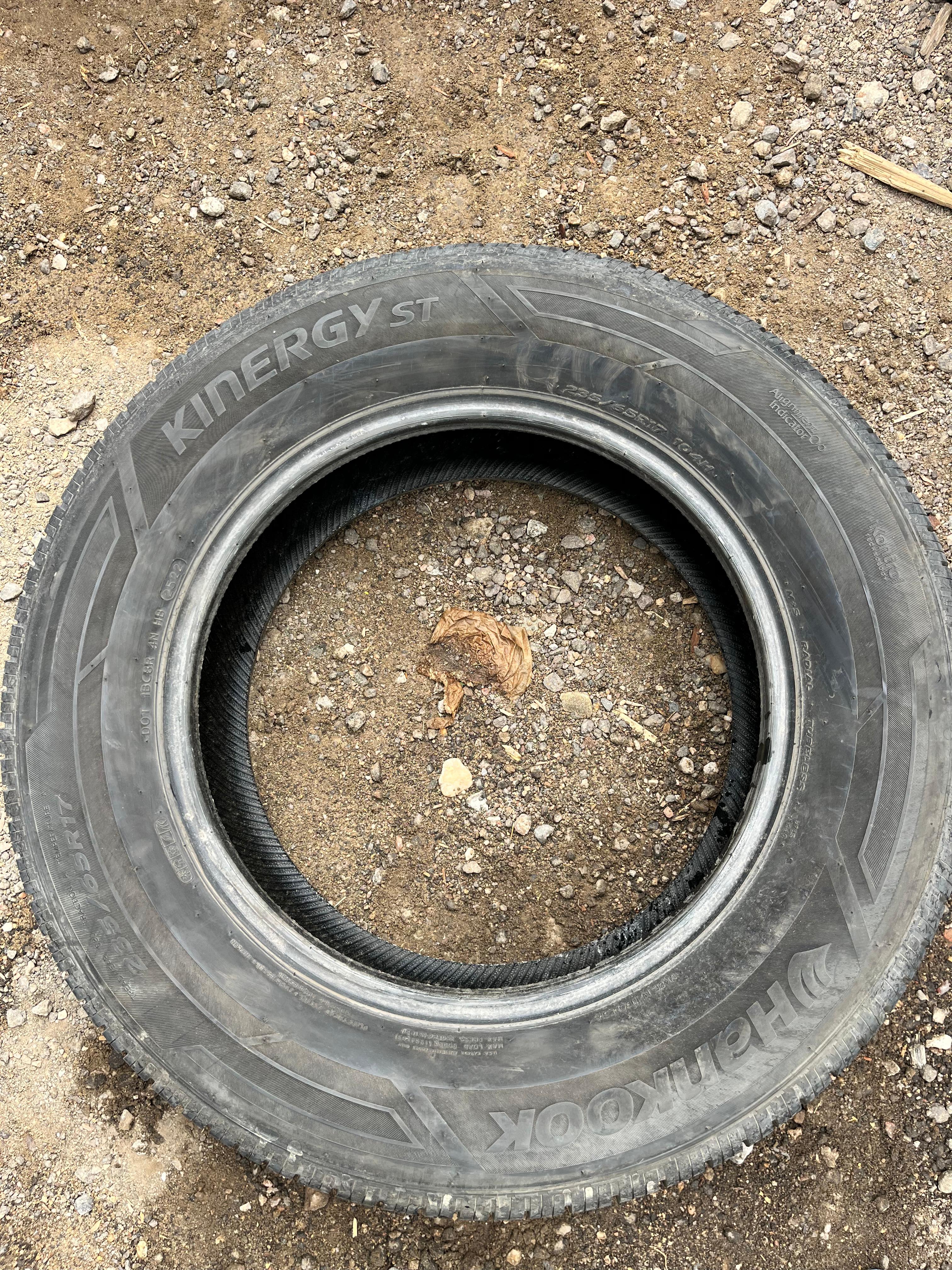 235/65R17 Pair (2 Used Tire)  Hankook Kinergy ST