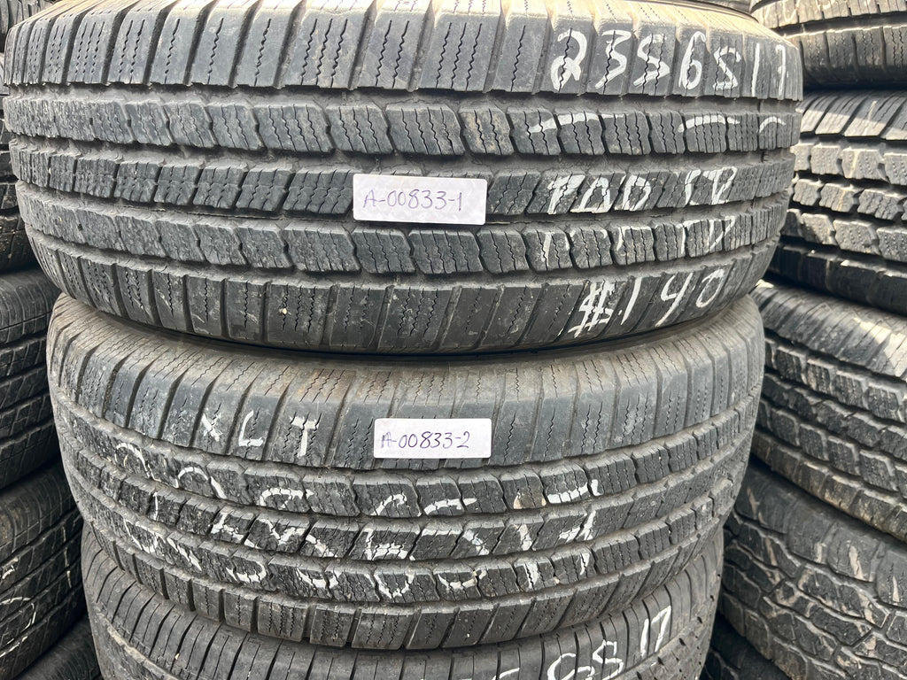 235/65R17 Pair (2 Used Tires) Michelin XLT