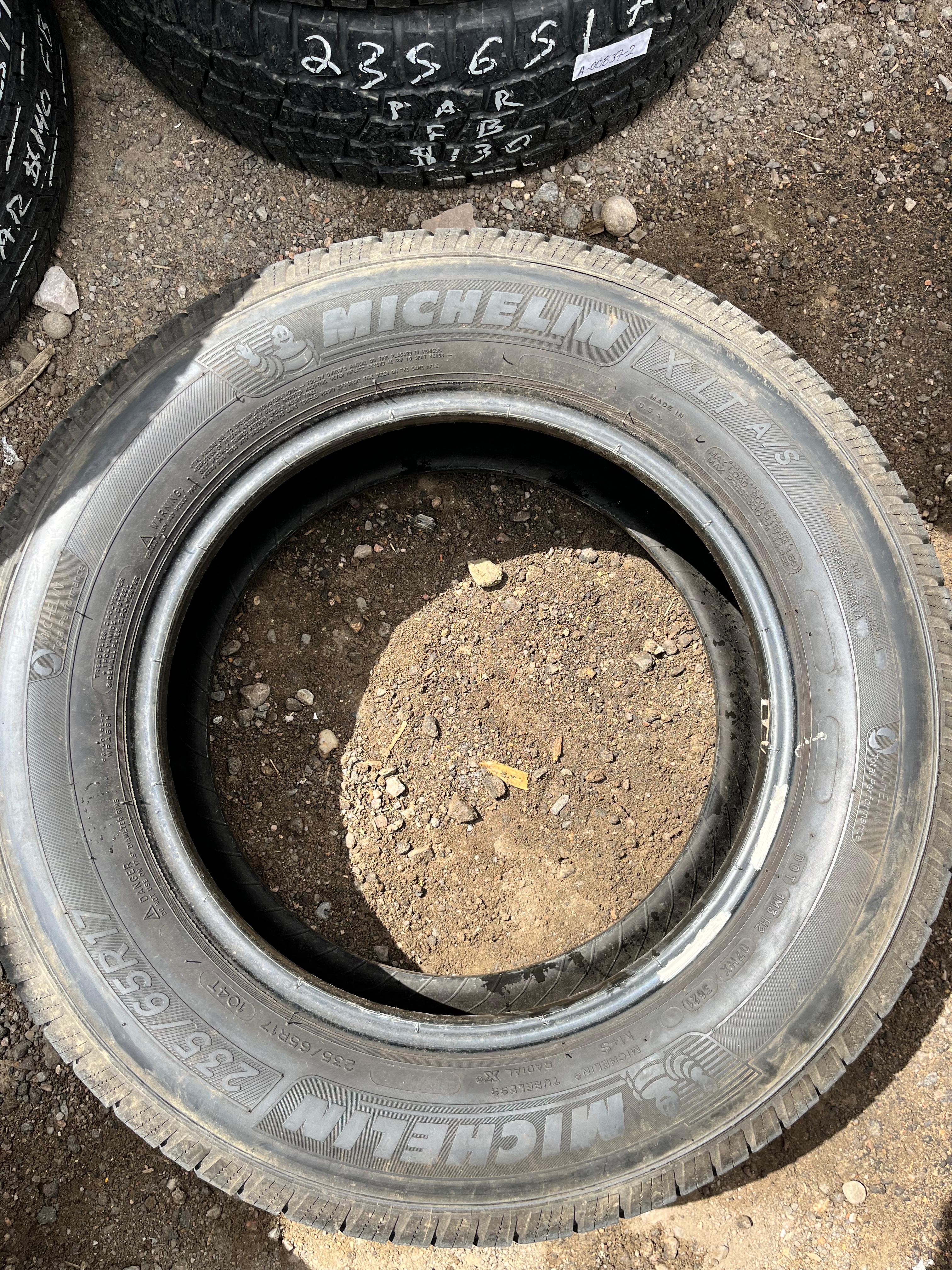 235/65R17 Pair (2 Used Tires) Michelin XLT