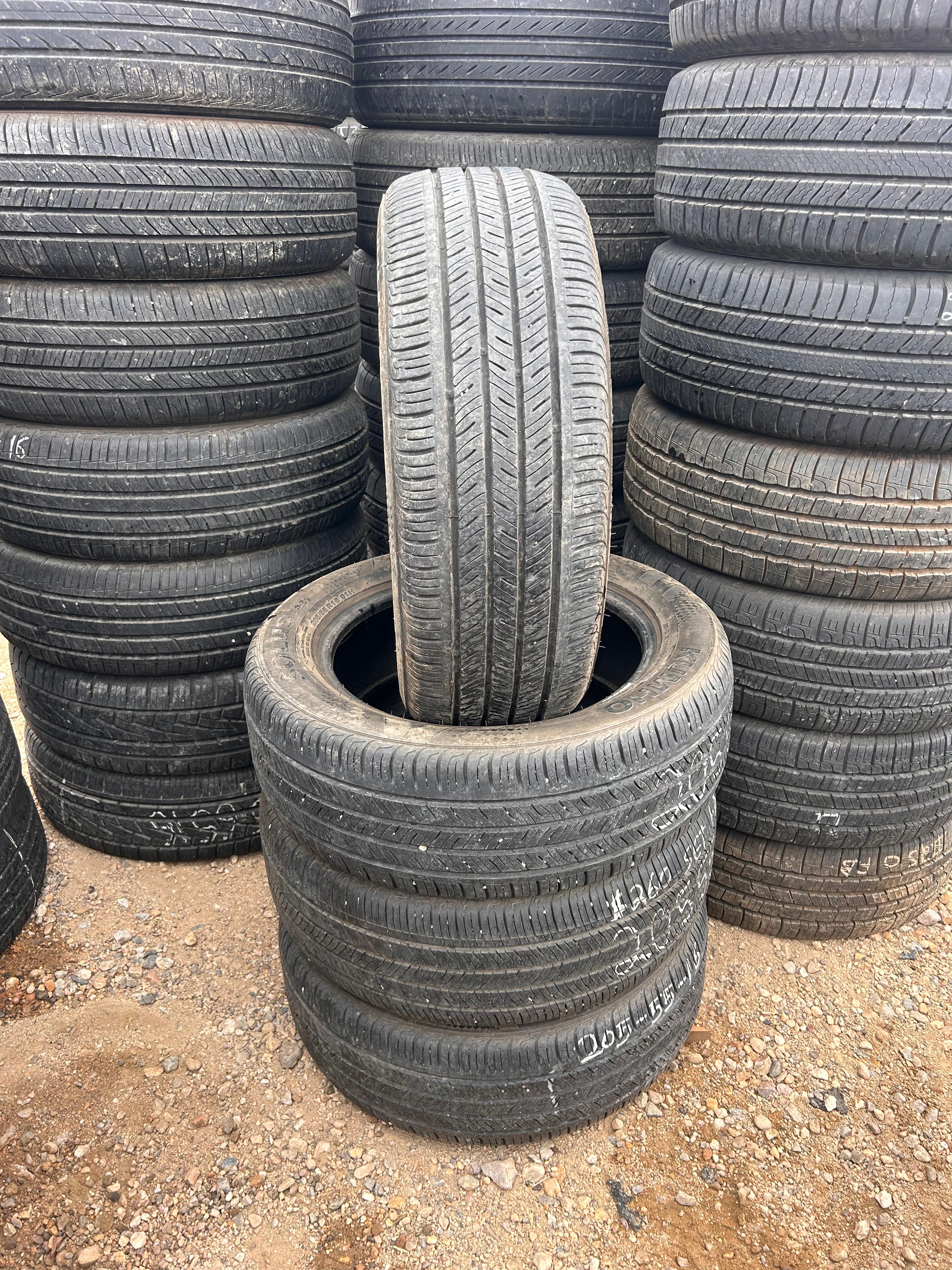 205/55R16 Set (4 Used Tires) Kumho Solus