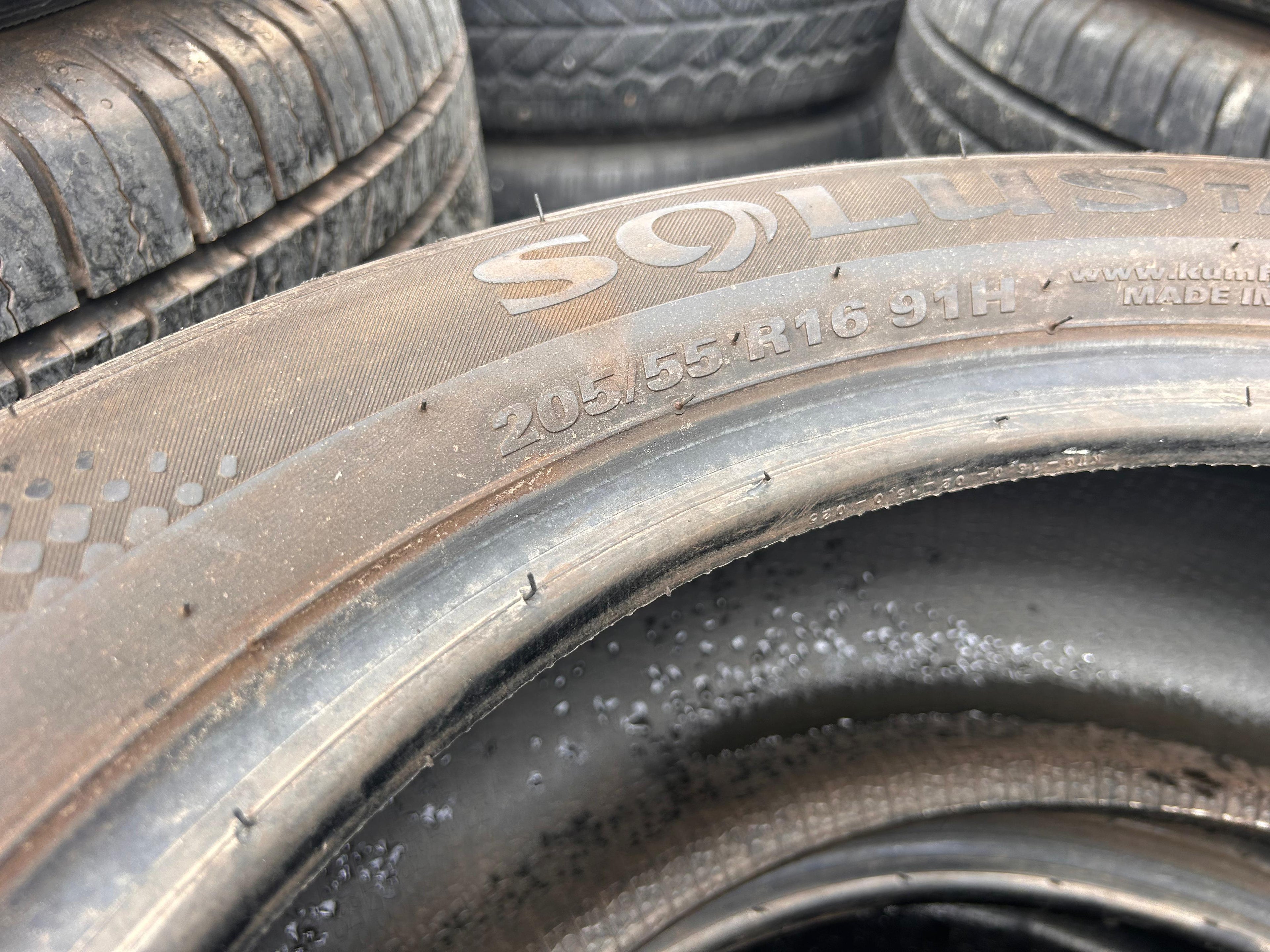 205/55R16 Set (4 Used Tires) Kumho Solus TA31