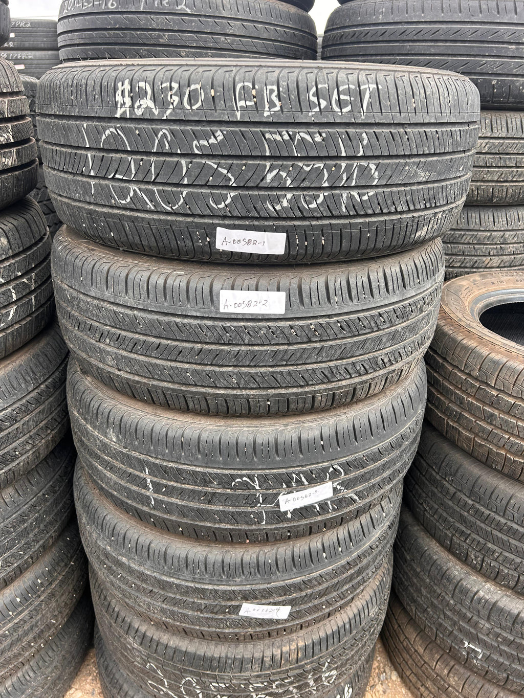 205/55R16 Set (4 Used Tires) Kumho Solus TA31