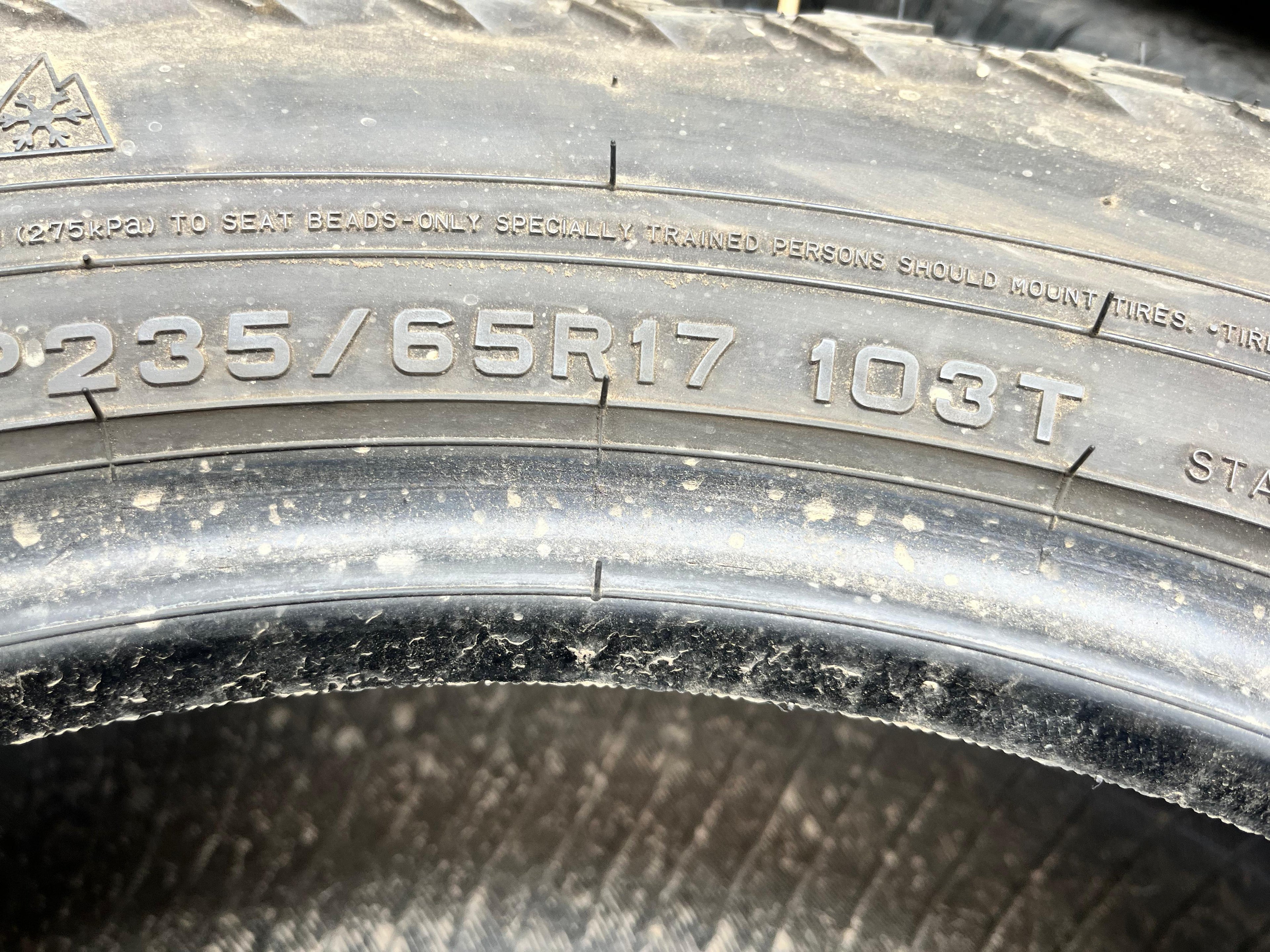 235/65R17 Pair (2 Used Tires) Open Range All terrain (SQM-3)
