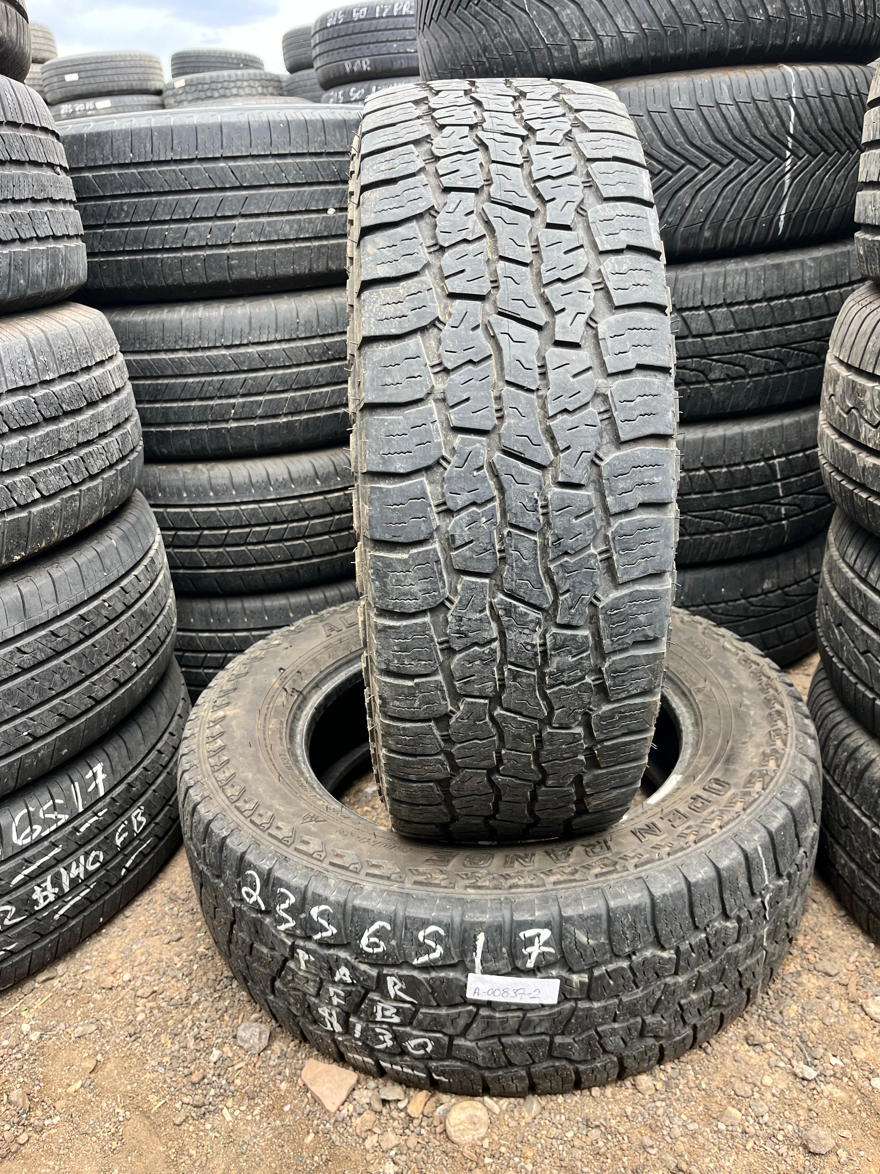 235/65R17 Pair (2 Used Tires) Open Range All terrain (SQM-3)