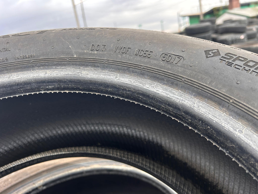 205/55ZR16 (3 Used Tires) Continental Extreme Contact