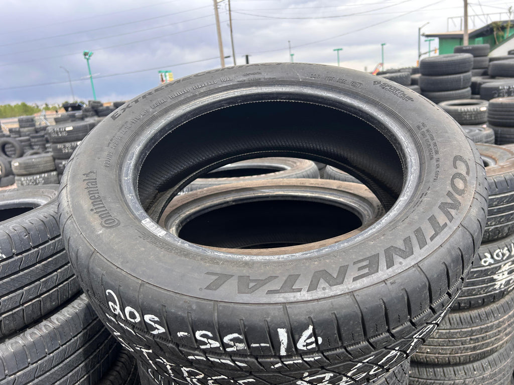 205/55ZR16 (3 Used Tires) Continental Extreme Contact