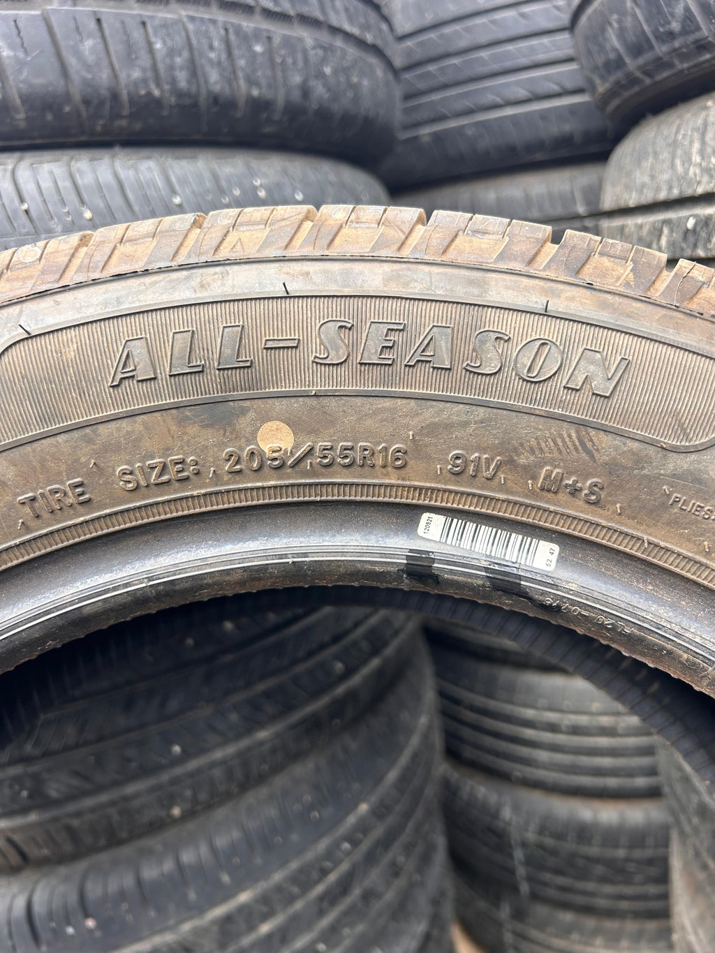 205/55R16 Set (4 Used TIres) Goodyear