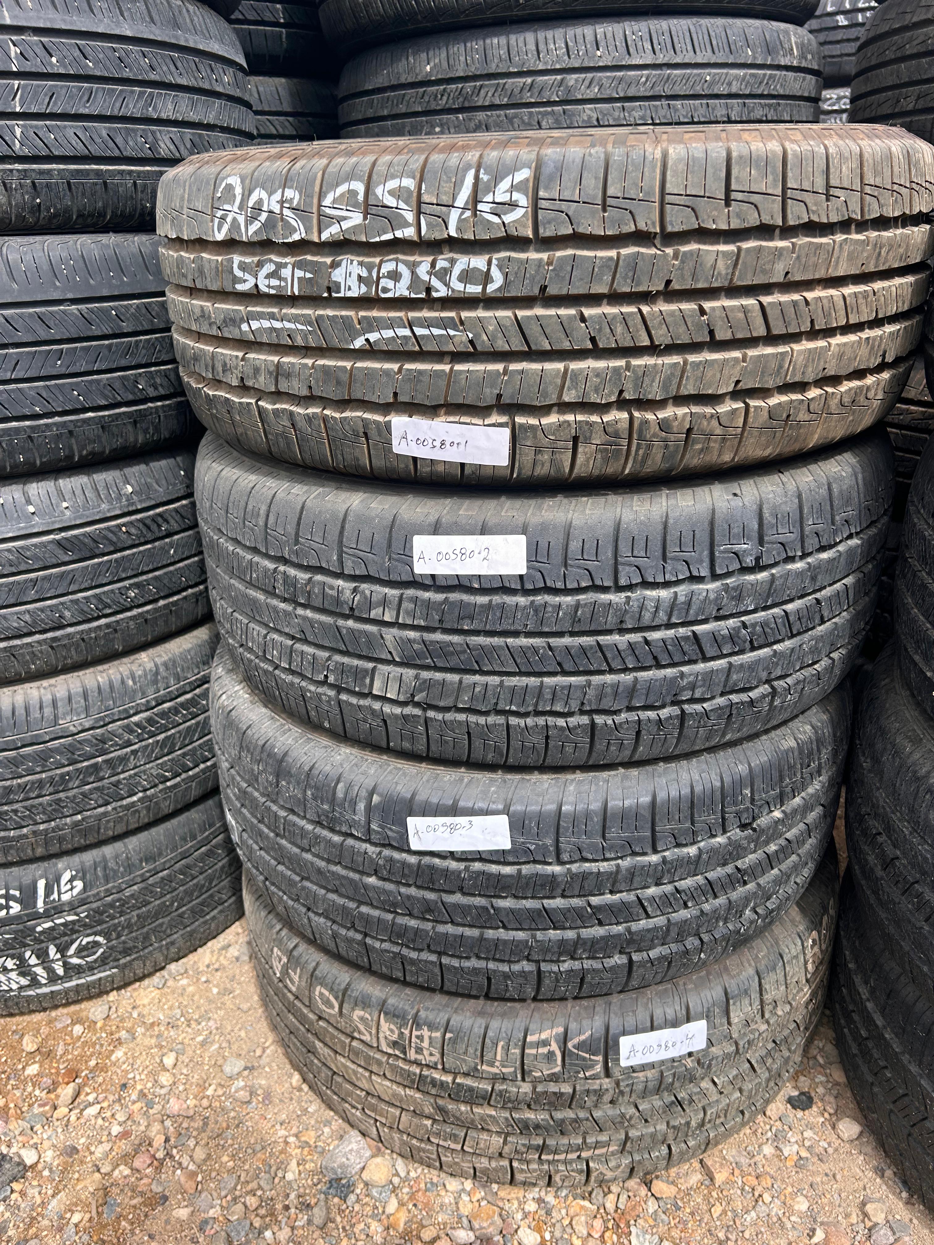 205/55R16 Set (4 Used TIres) Goodyear