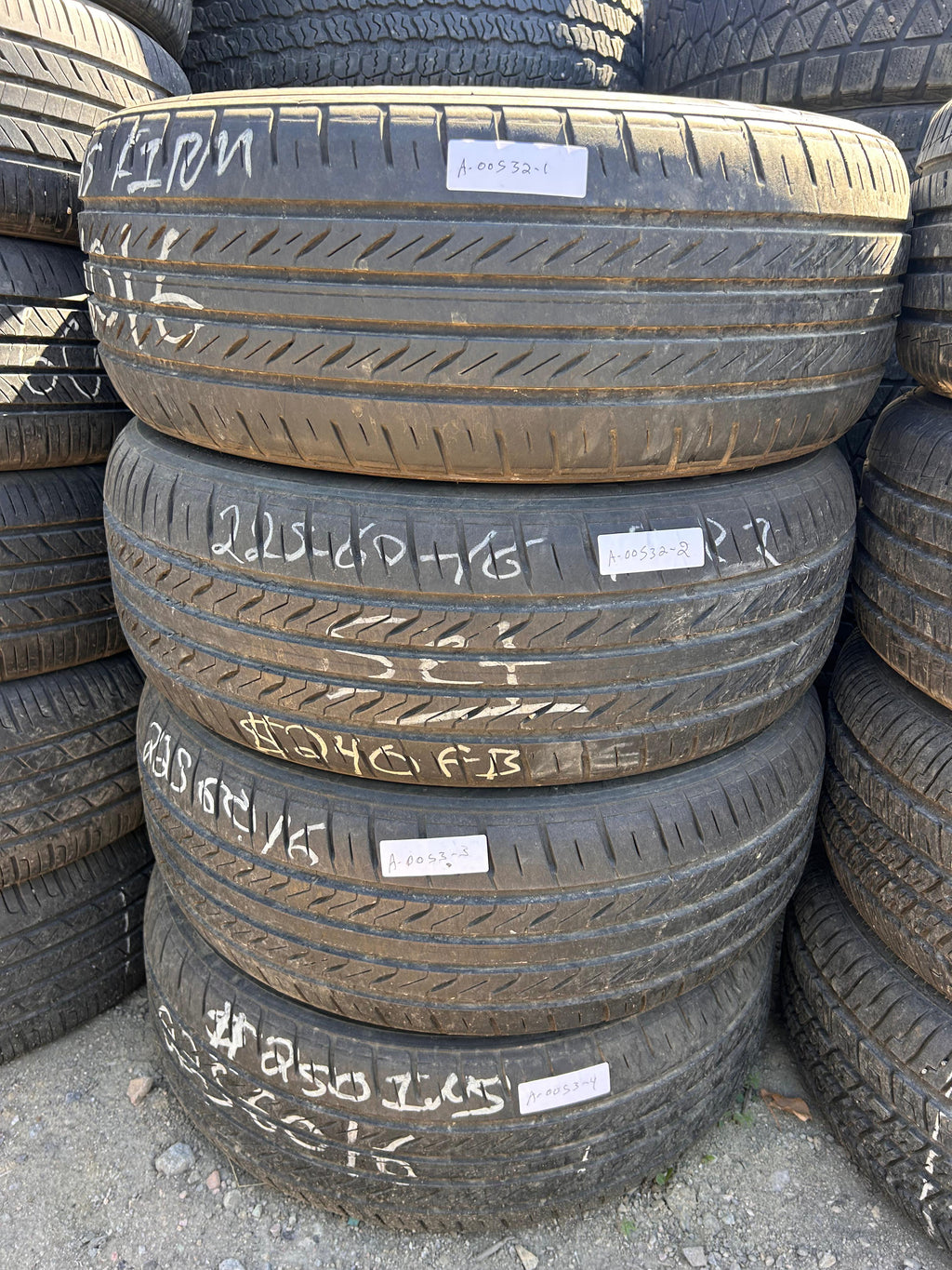 225/60R16 Set (4 Used Tires) Sentury Touring
