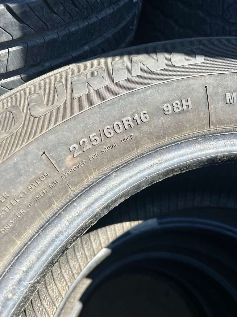 225/60R16 Set (4 Used Tires) Sentury Touring