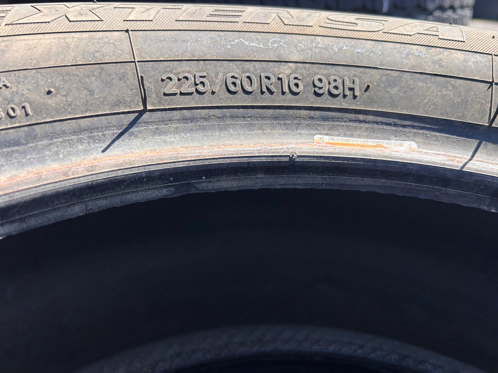 225/60R16 Pair (2 Used Tires) Toyo Eclipse