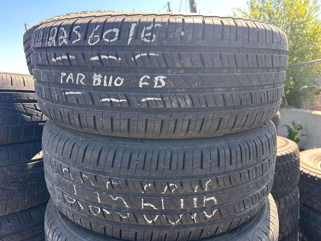 225/60R16 Pair (2 Used Tires) Mastercraft Stratus