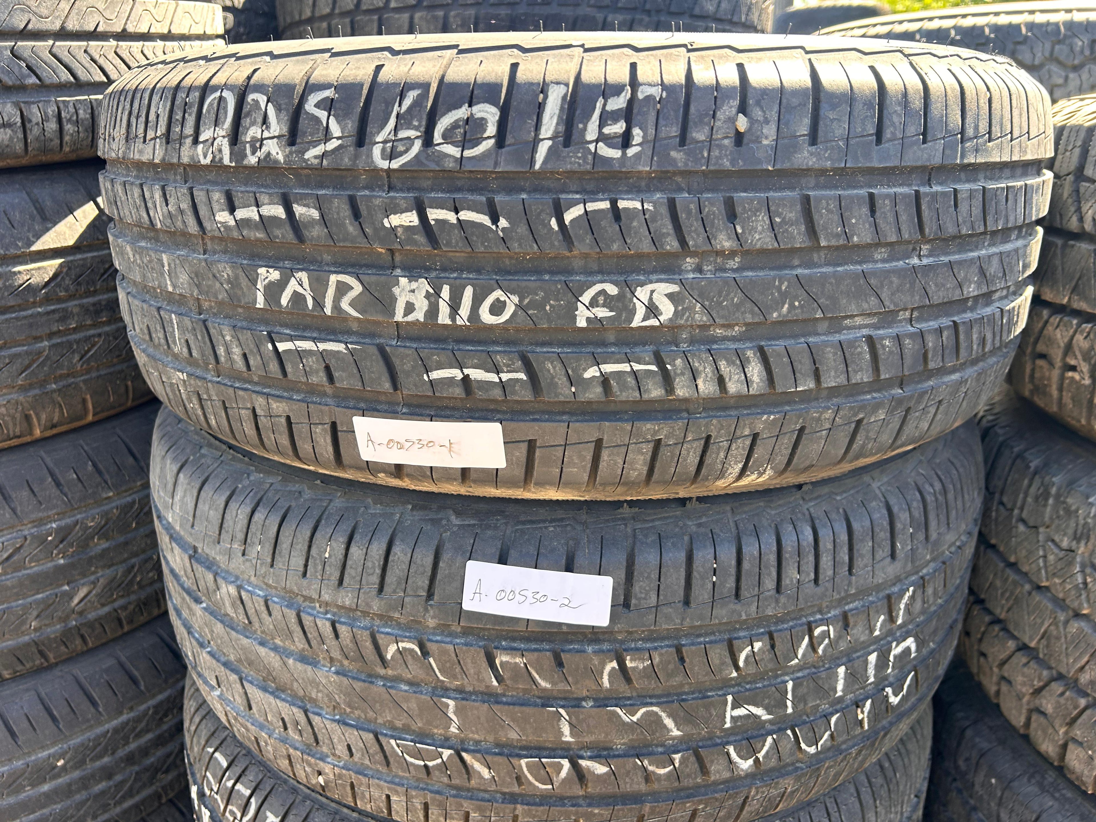 225/60R16 Pair (2 Used Tires) Mastercraft Stratus