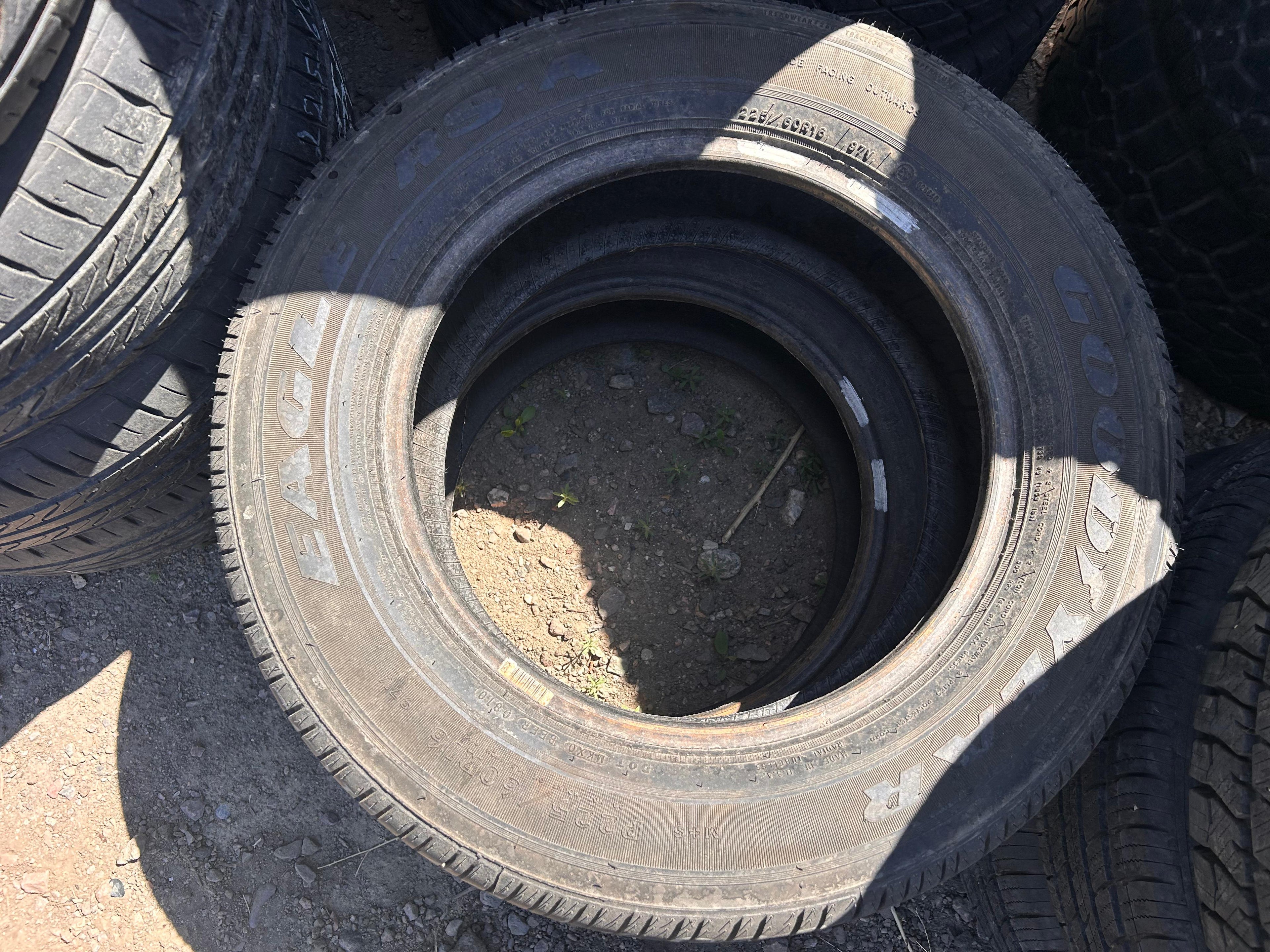 225/60R16 Pair (2 Used Tires) Goodyear Eagle RSA