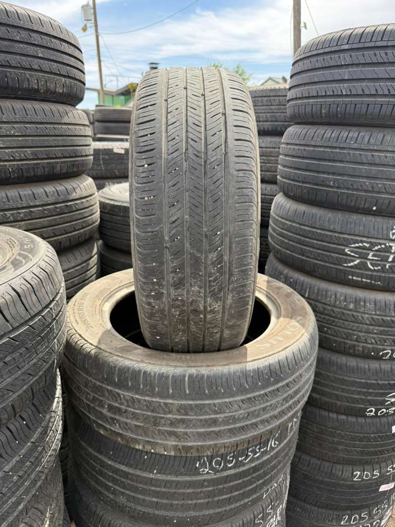 205/55R16 Pair (2 Used Tires) Kumho Solus