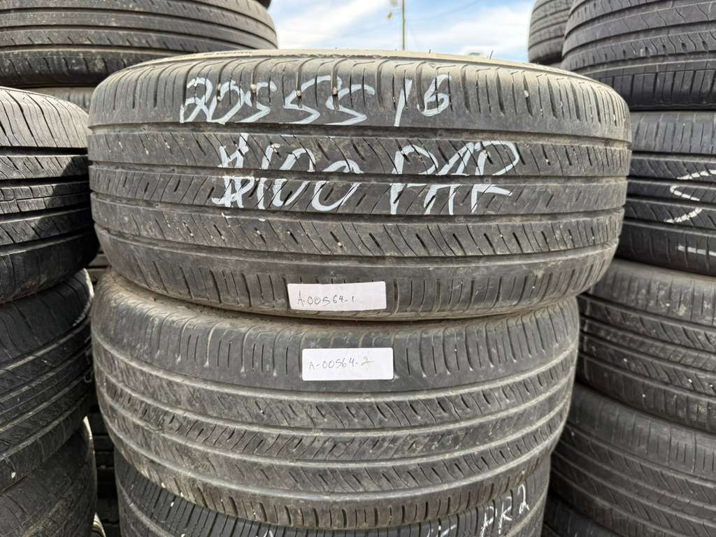 205/55R16 Pair (2 Used Tires) Kumho Solus