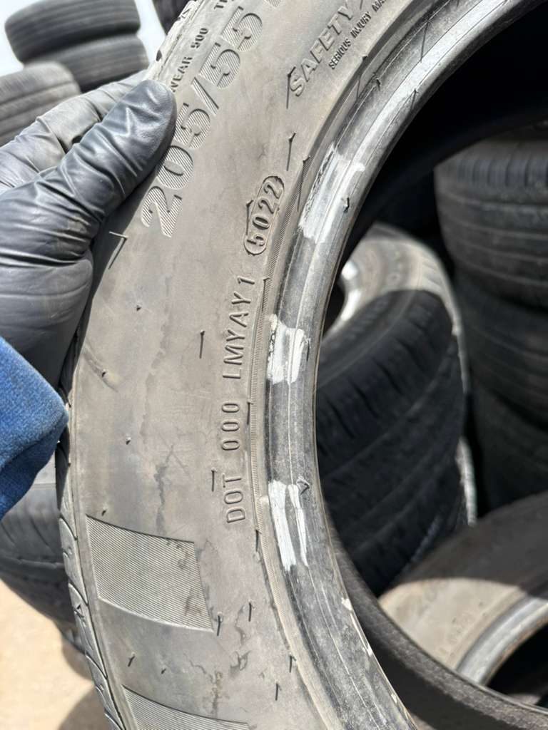 205/55R16 Pair (2 Used Tires) Kumho Solus