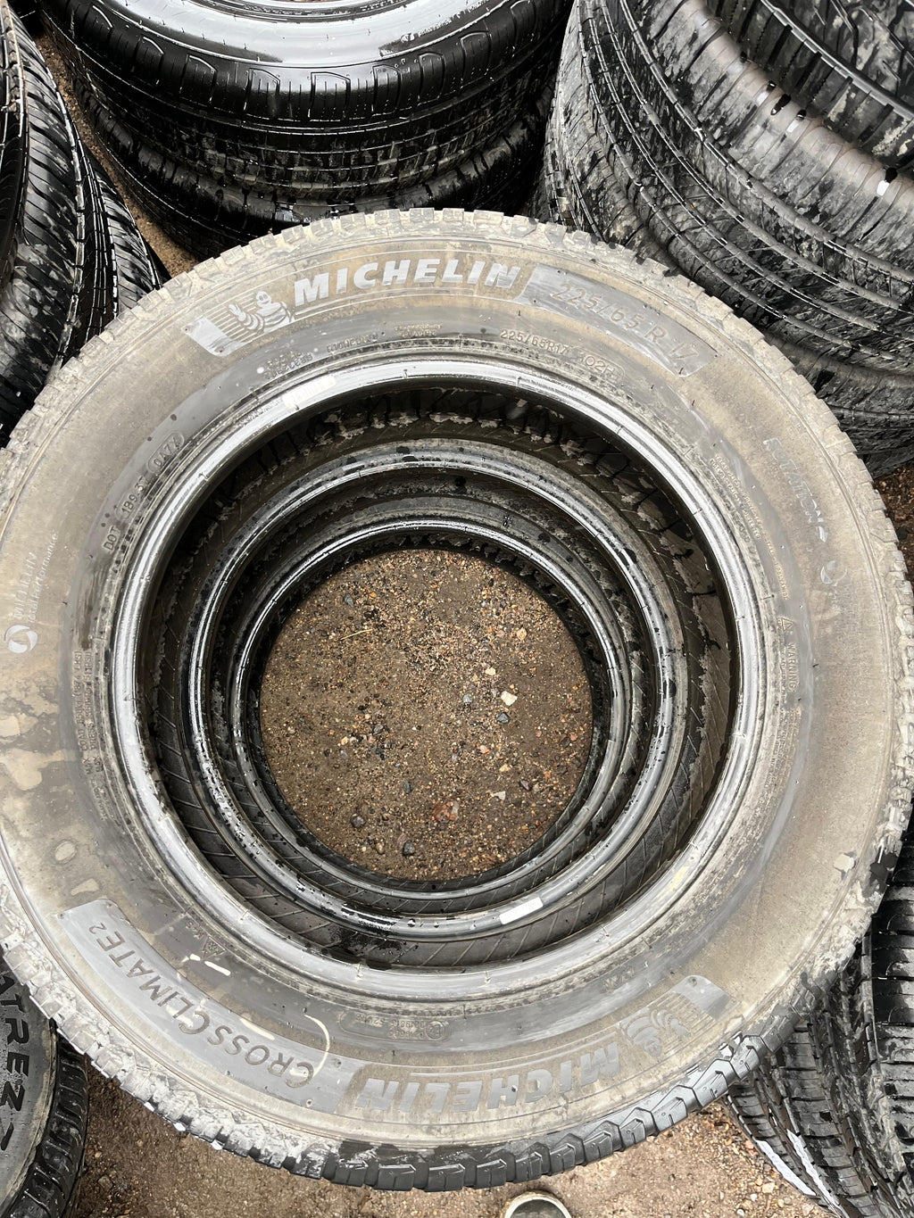 225/65R17 (3 Used Tires) Michelin CrossClimate