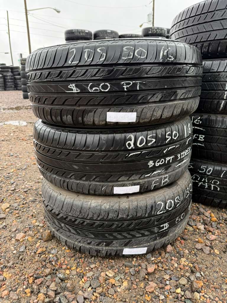 205/50R16 (3 Used Tires) Mastercaft MC-440