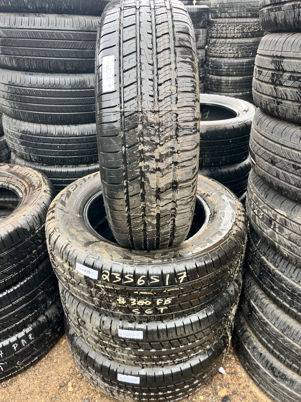 235/65R17 Set (4 Used Tires) Falken Pro G5 CSV