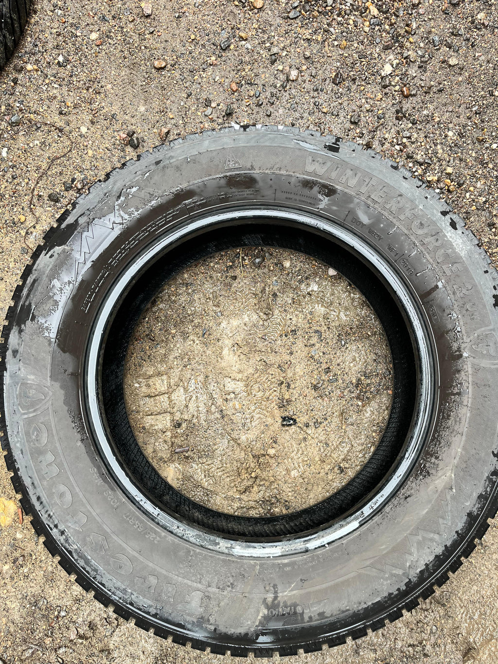 225/65R17 Pair (2 Used Tires) Firestone Winter Force 2