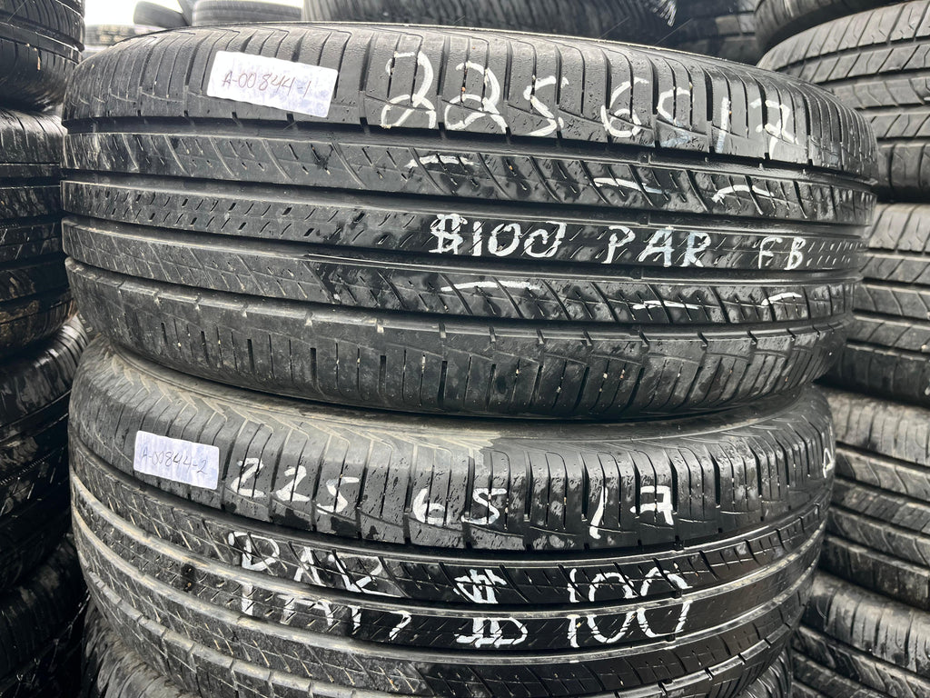 225/65R17 Pair (2 Used tires) Hankook Dynapro (HP2)