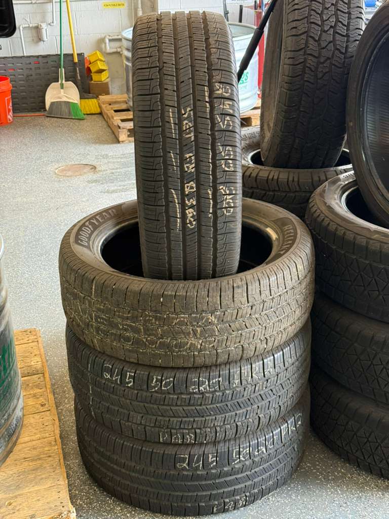 245/50R20 Set (4 Used Tires) Goodyear Reliant