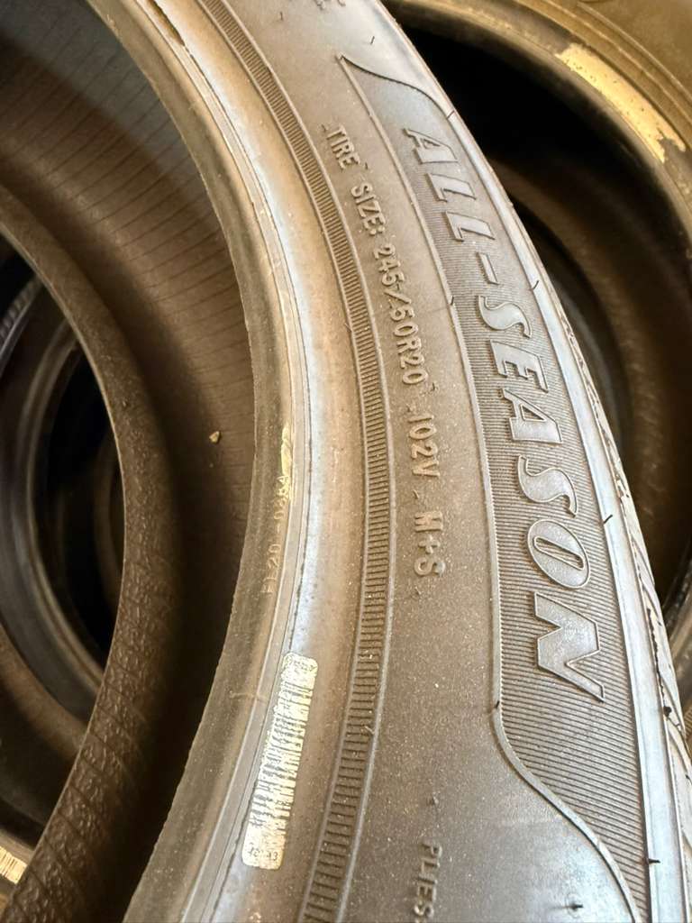 245/50R20 Set (4 Used Tires) Goodyear Reliant