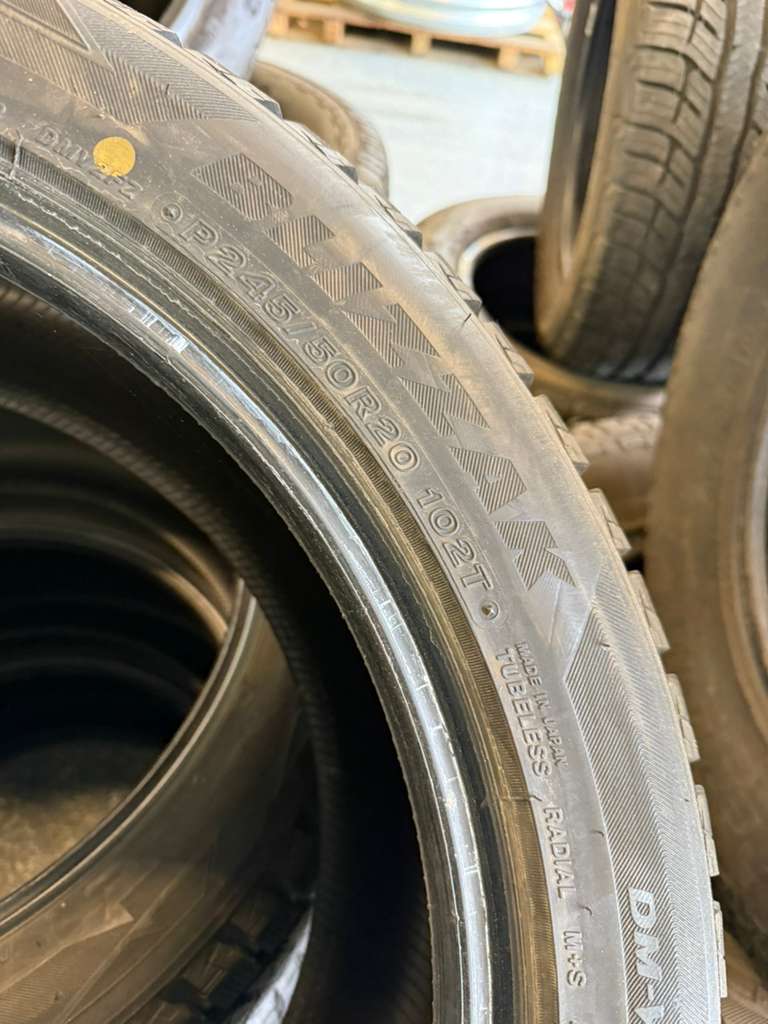 245/50R20 Set (4 Used  Tires) Bridgestone Blizzak DM-V2