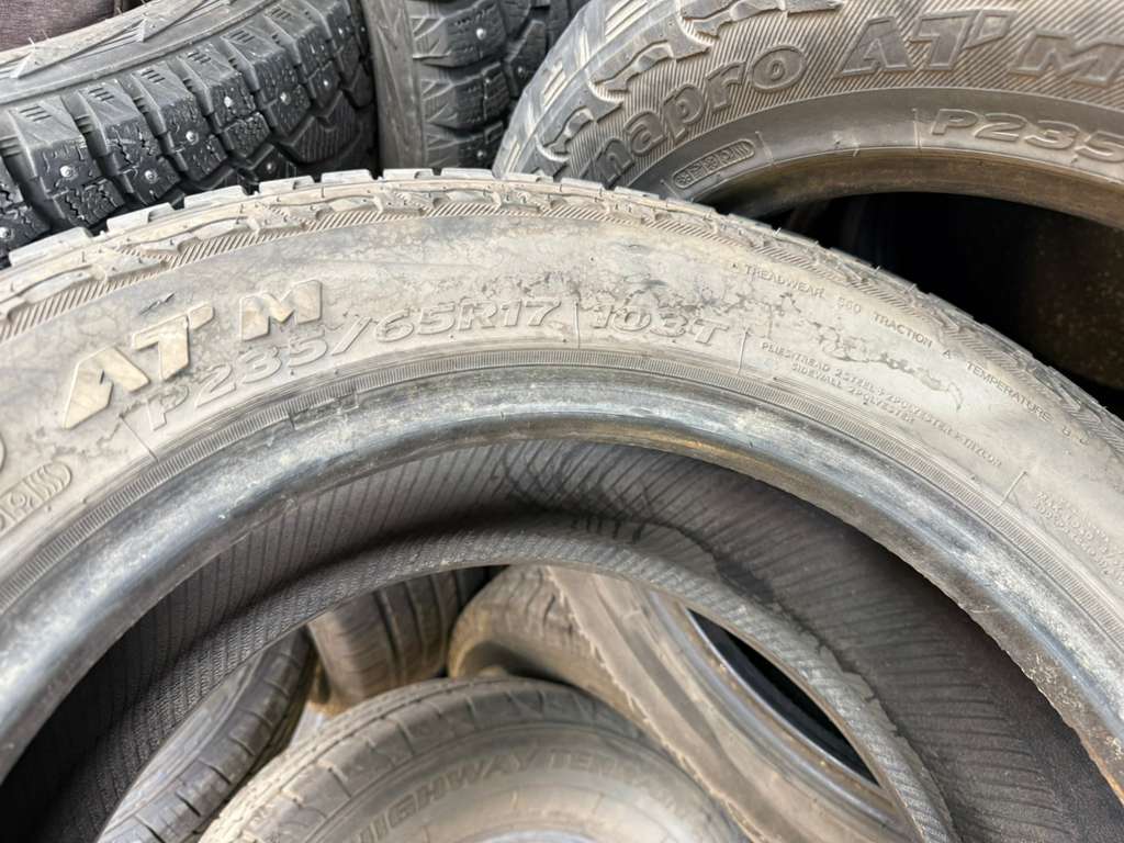235/65R17 Set (4 Used Tires) Hankook Dynapro ATM