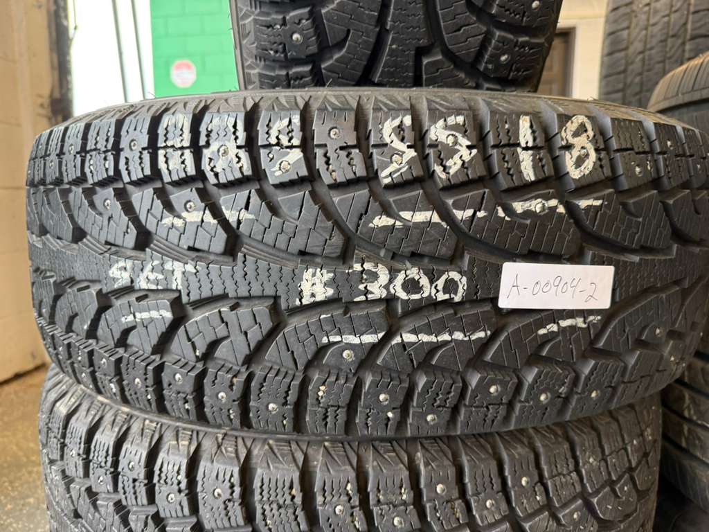 225/55R18 Set (4 Used Tires) Hankook Ipike RW11