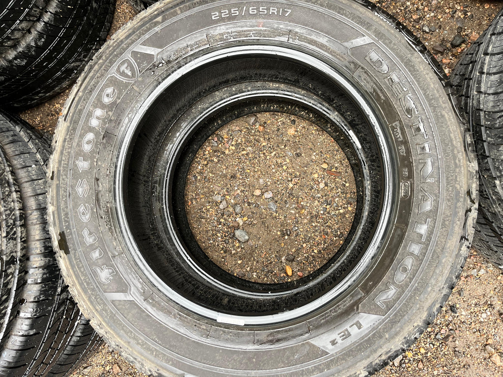 225/65R17 Pair (2 Used Tires) Firestone Destination