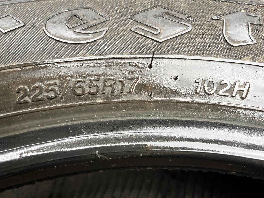 225/65R17 Pair (2 Used Tires) Firestone Destination