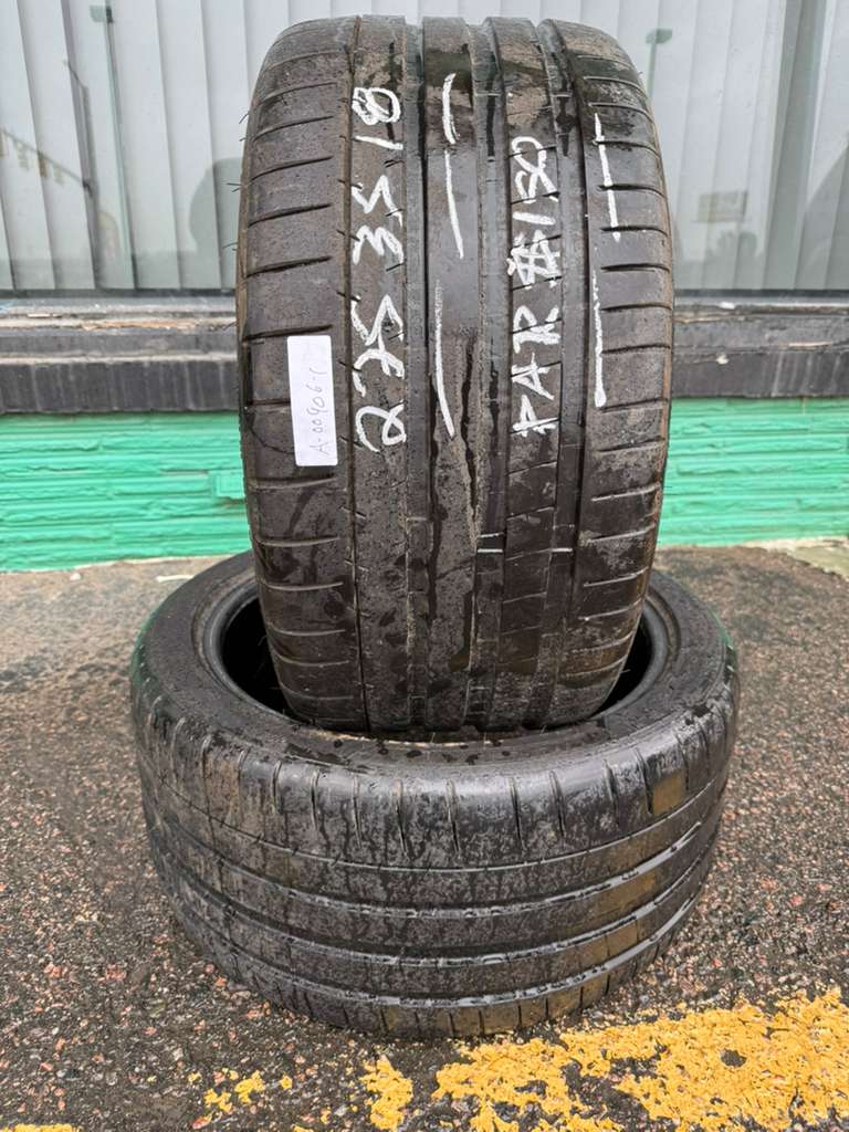 275/35ZR18 Pair (2 Used Tires) Michelin Pilot Super Sport