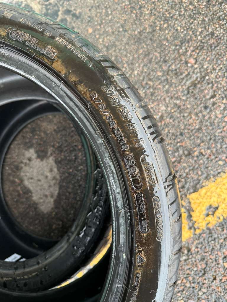 275/35ZR18 Pair (2 Used Tires) Michelin Pilot Super Sport