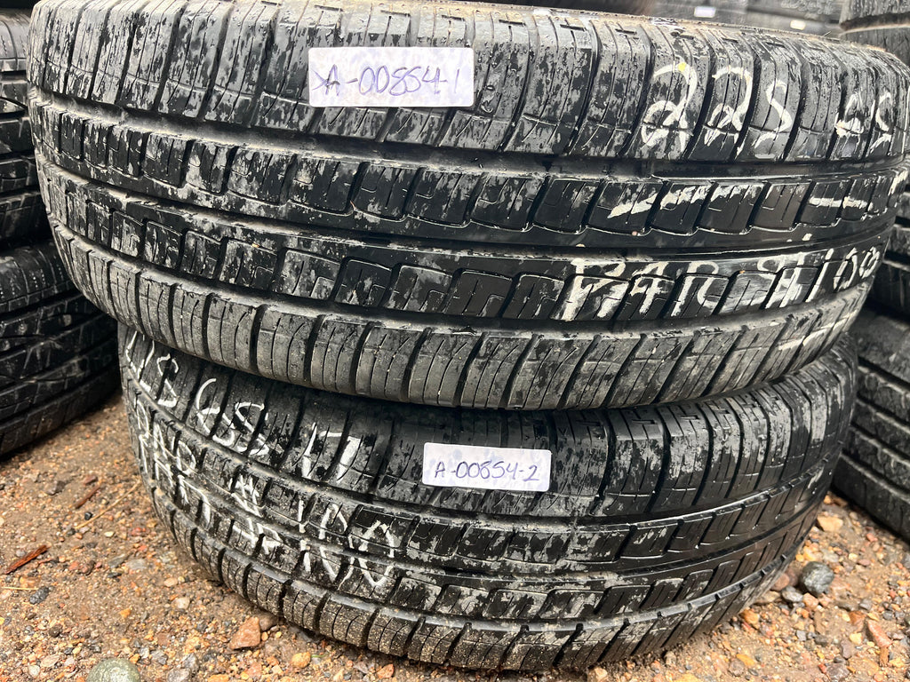 225/65R17 Pair (2 Used Tires) BIG O Euro Tour