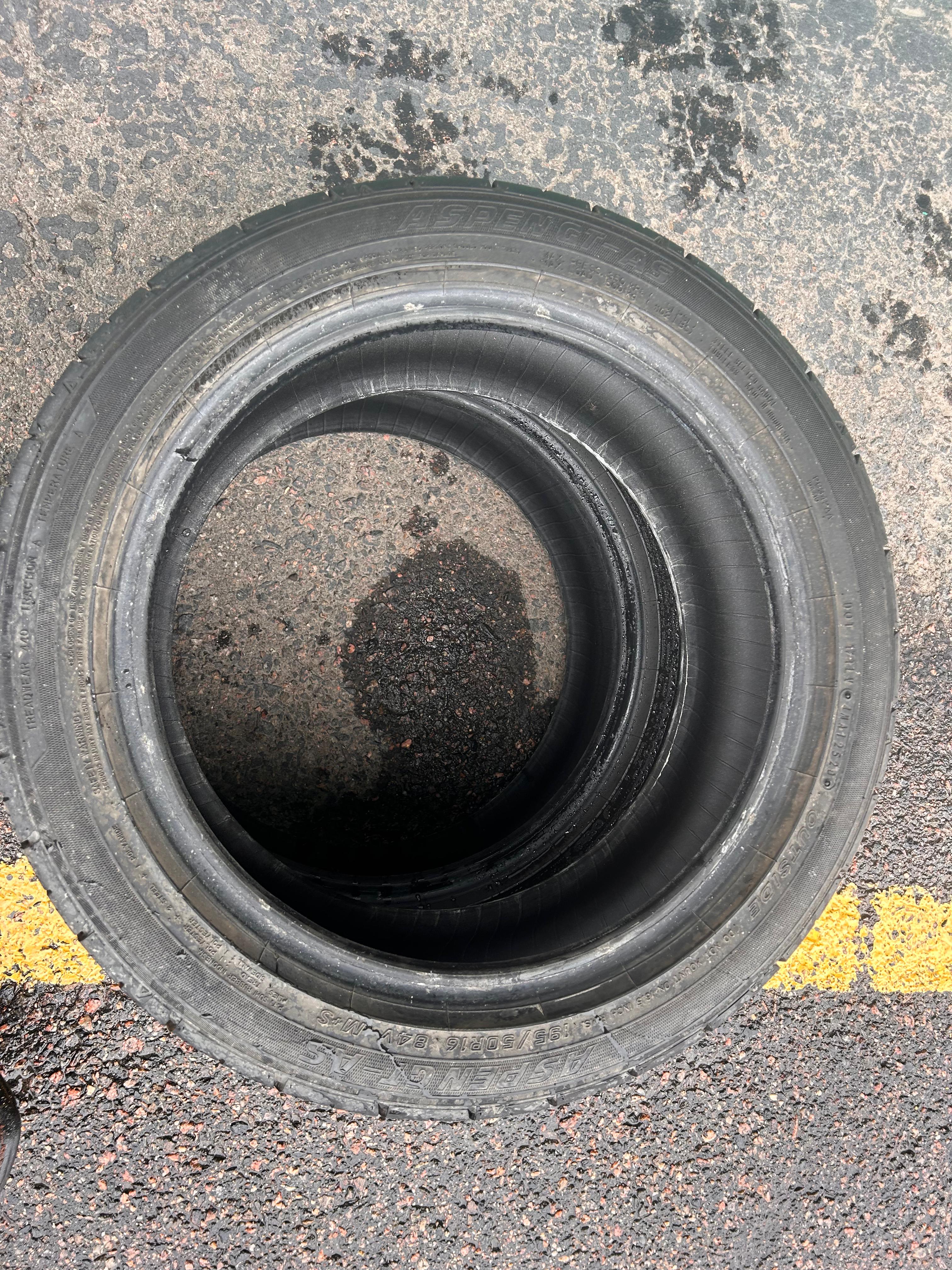 195/50R16 Pair (2 Used Tires)  Aspen GT