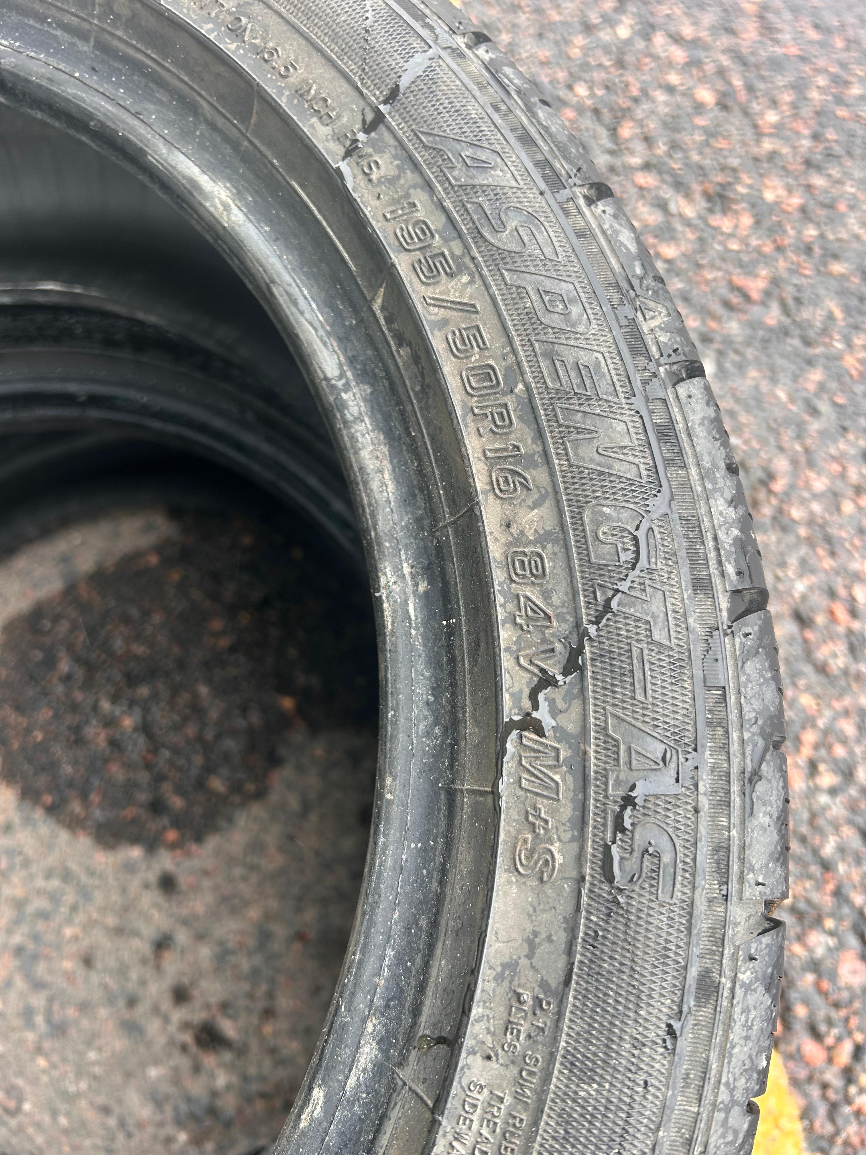 195/50R16 Pair (2 Used Tires)  Aspen GT