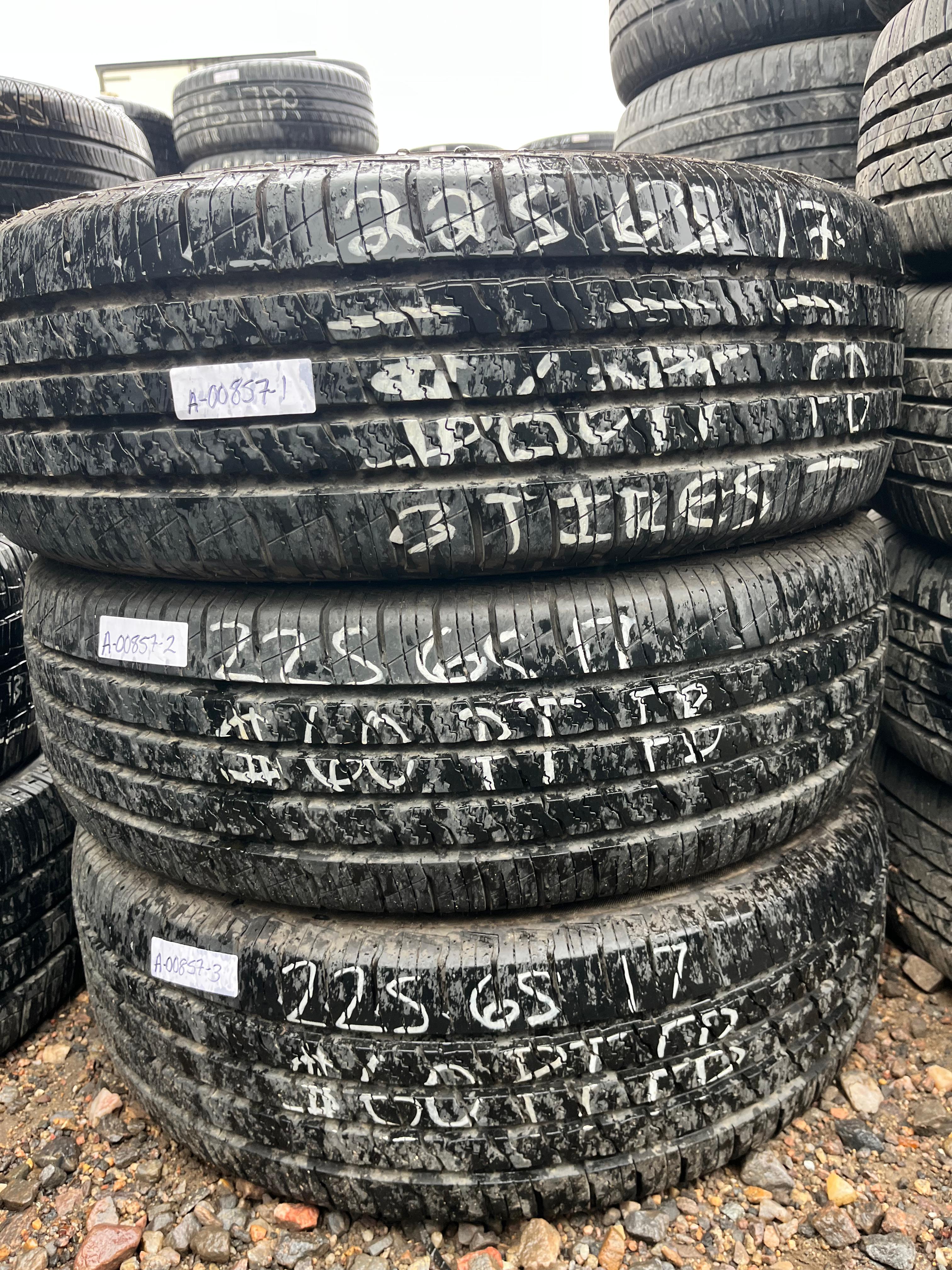 225/65R17 (3 Used Tires) LionHart LionClaw HT