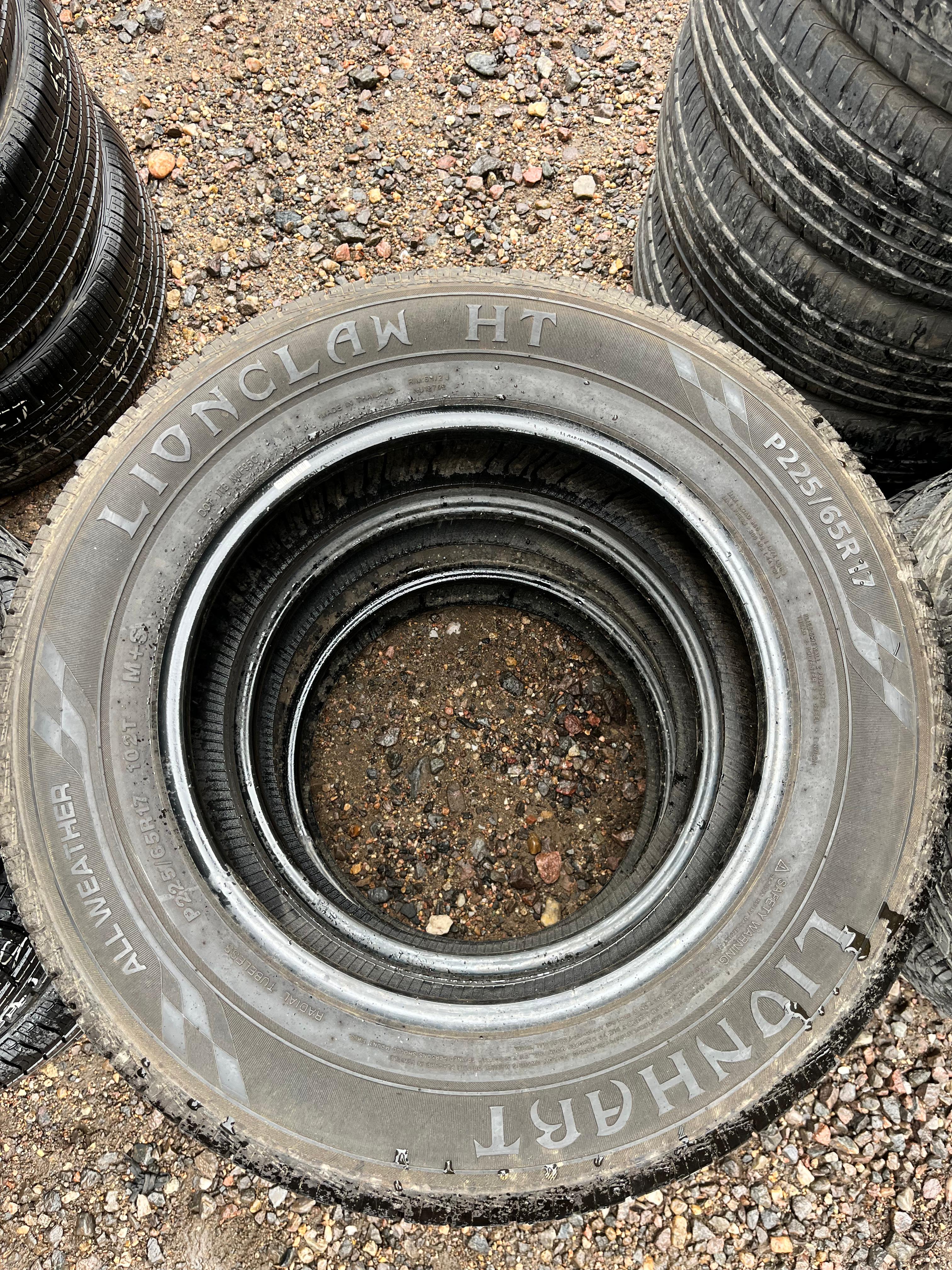 225/65R17 (3 Used Tires) LionHart LionClaw HT